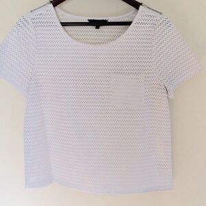 Jack by BB Dakota Perforated Faux Leather Top S